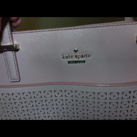 Kate Spade CedarStreet Perforated Pink tote - Picture 4 of 6